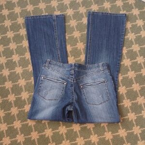 Vintage Distressed Bootcut Stretch 5 Pocket Fits Like Missy 6
